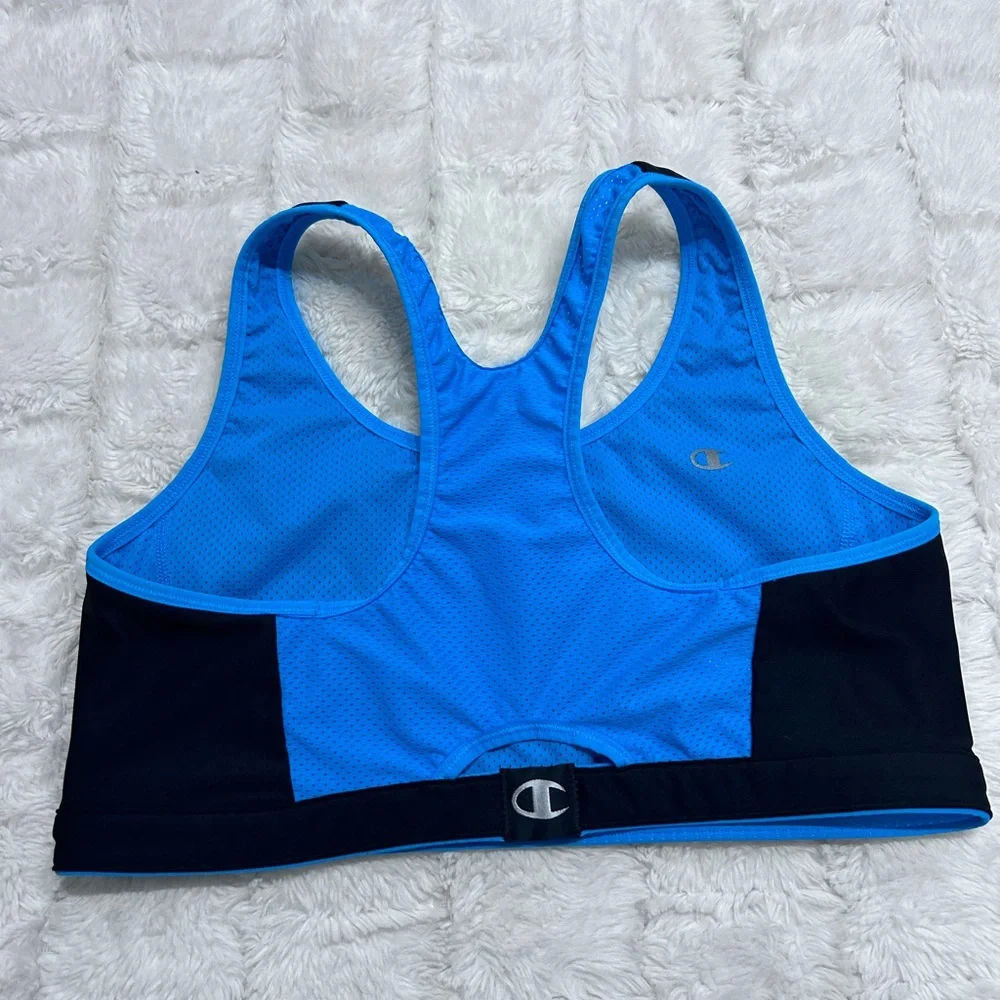 Champion Women's‎ Blue & Black Sports Bra Size L - Picture 4 of 7